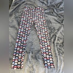 LuLaRoe Multicolor Chevron Leggings